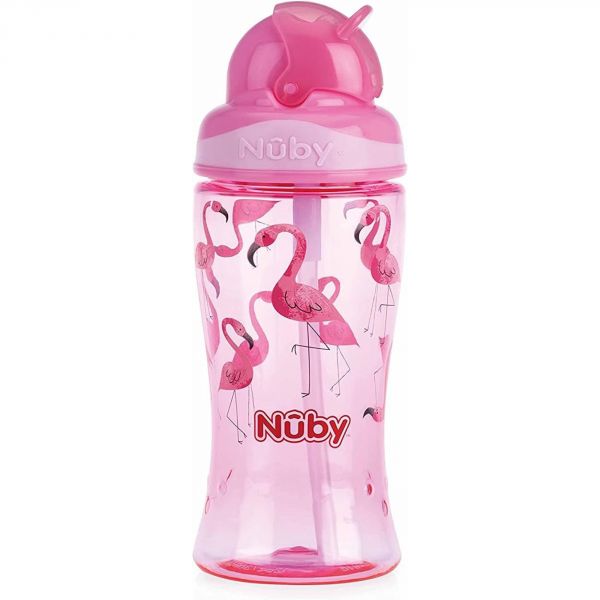 Gobelet Tritan anti goutte Rose Flip-It 360ml 3ans et +