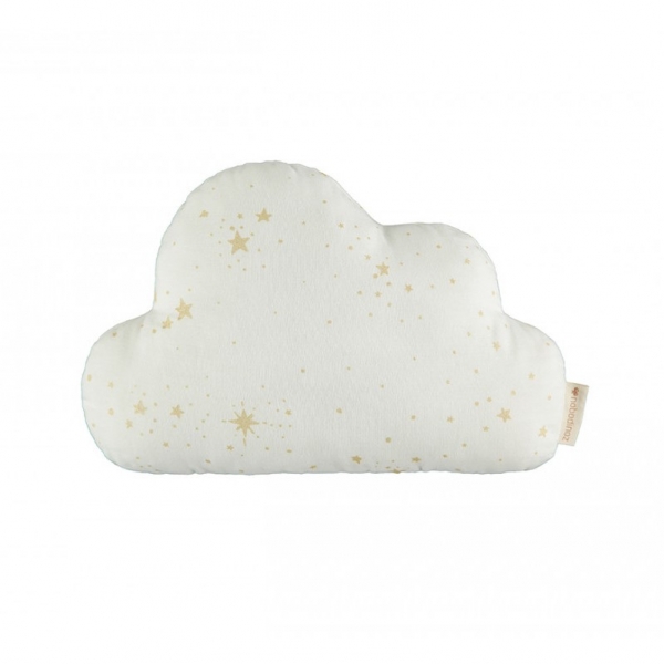 Coussin nuage coton bio gold stella white