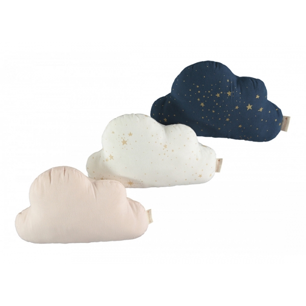 Coussin nuage coton bio gold stella white