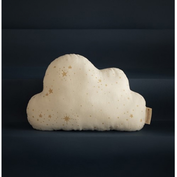 Coussin nuage coton bio gold stella white