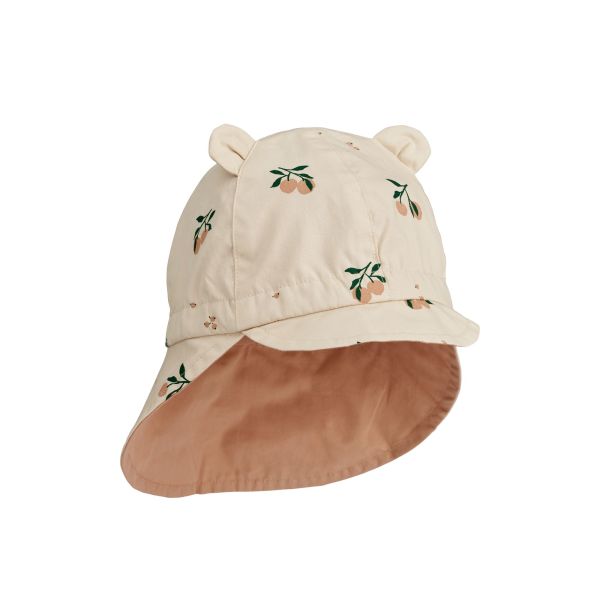 Chapeau de soleil réversible bébé Gorm Peach Seashell Pale tuscany 6-9 mois