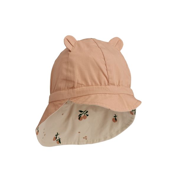 Chapeau de soleil réversible bébé Gorm Peach Seashell Pale tuscany 6-9 mois