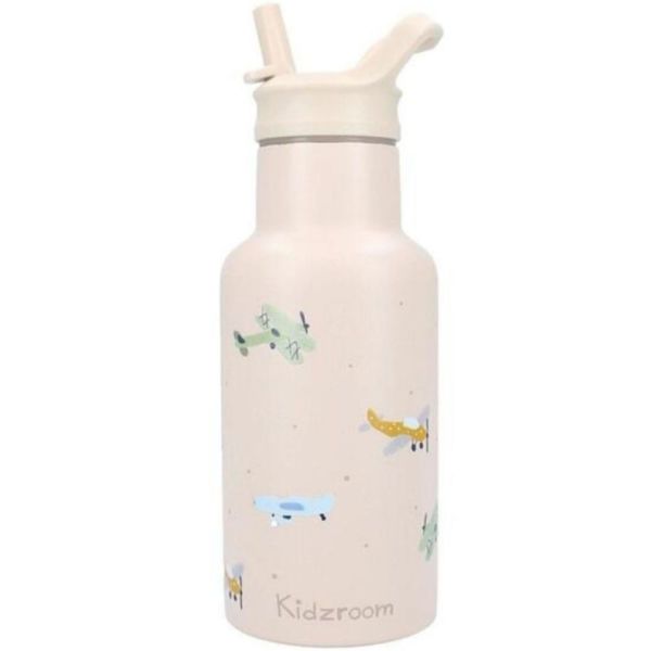 Gourde enfant Avions 350 ml beige