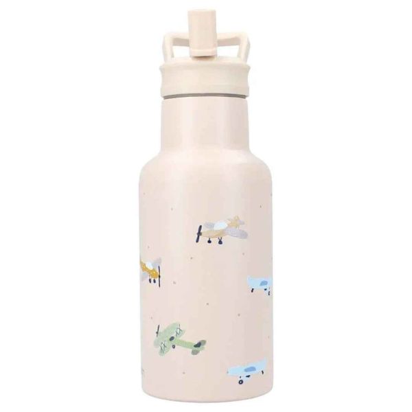 Gourde enfant Avions 350 ml beige