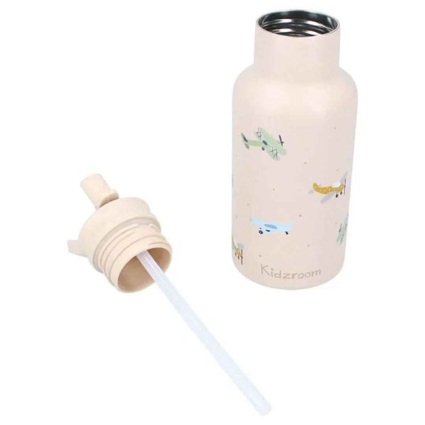 Gourde enfant Avions 350 ml beige