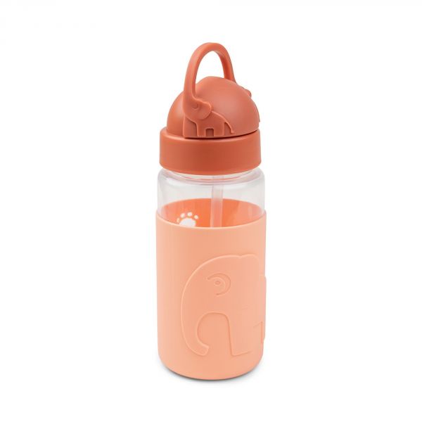 Gourde avec paille Easy-Grip Elphee Papaye