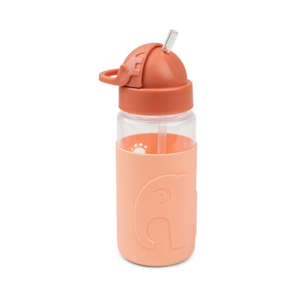 Gourde avec paille Easy-Grip Elphee Papaye