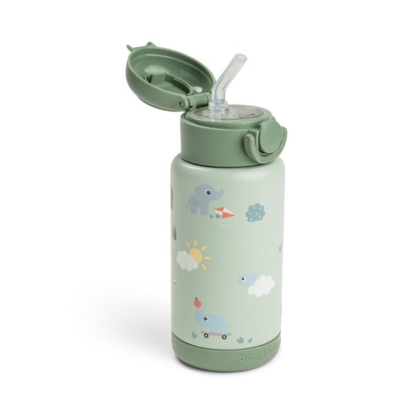 Gourde à paille isotherme Playground Vert 340 ml