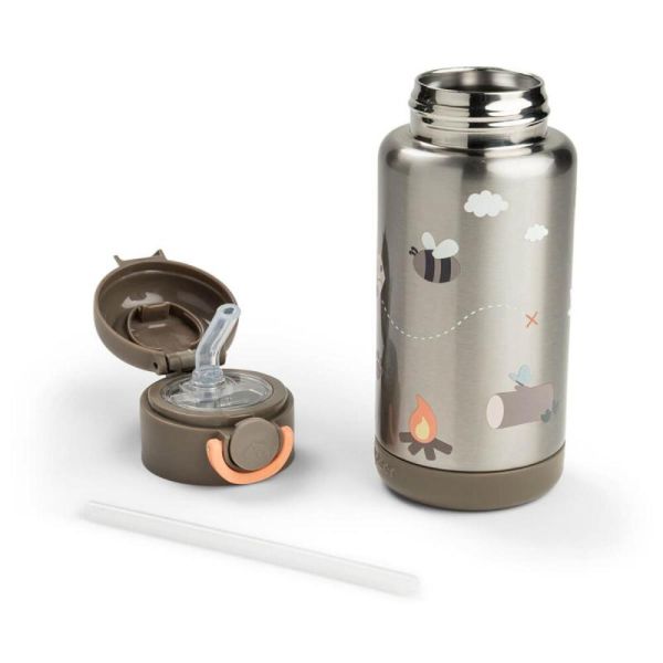 Gourde à paille isotherme 340 ml Tiny trails sable