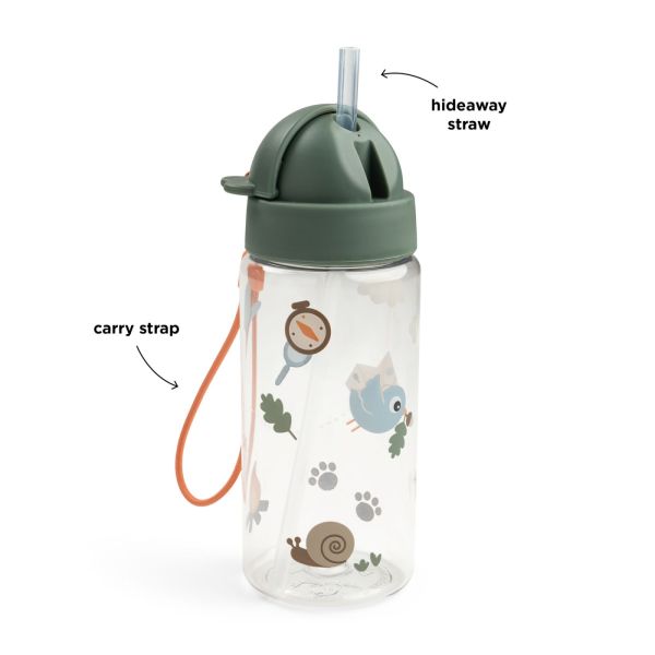 Gourde à paille Tiny trails vert 350 ml