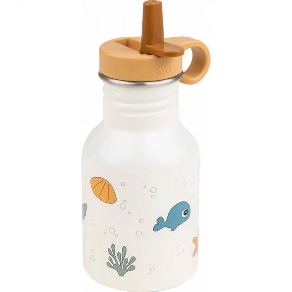 Gourde inox Sea friends Beige