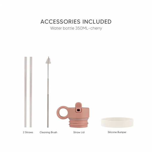 Gourde isotherme 350ml Cerise