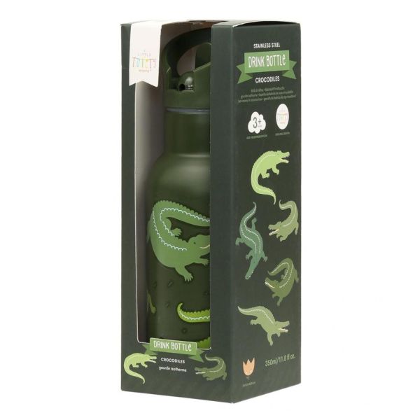 Gourde isotherme enfant inox 350 ml Crocodiles