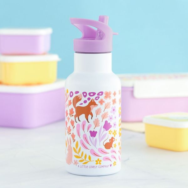 Gourde isotherme enfant 350 ml Fleurs du jardin