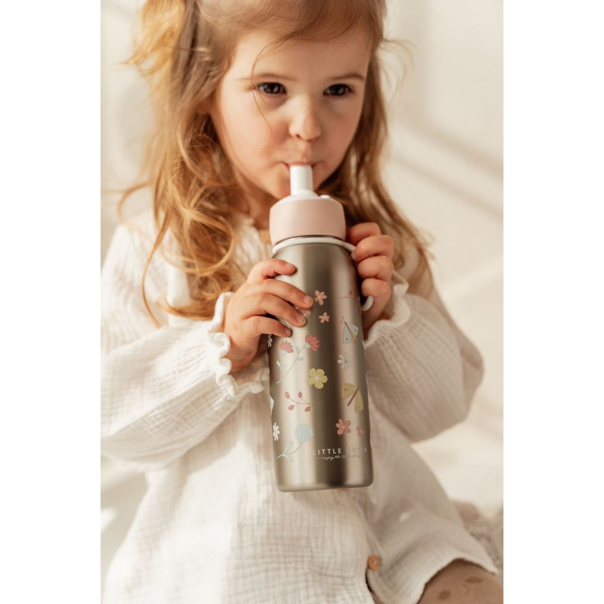 Bouteille Isotherme Enfant Flip-Up Campus : Garde Les Boissons Chaudes 9h, Froides 12h, 350ml, Sans BPA, Design Animaux Mignons
