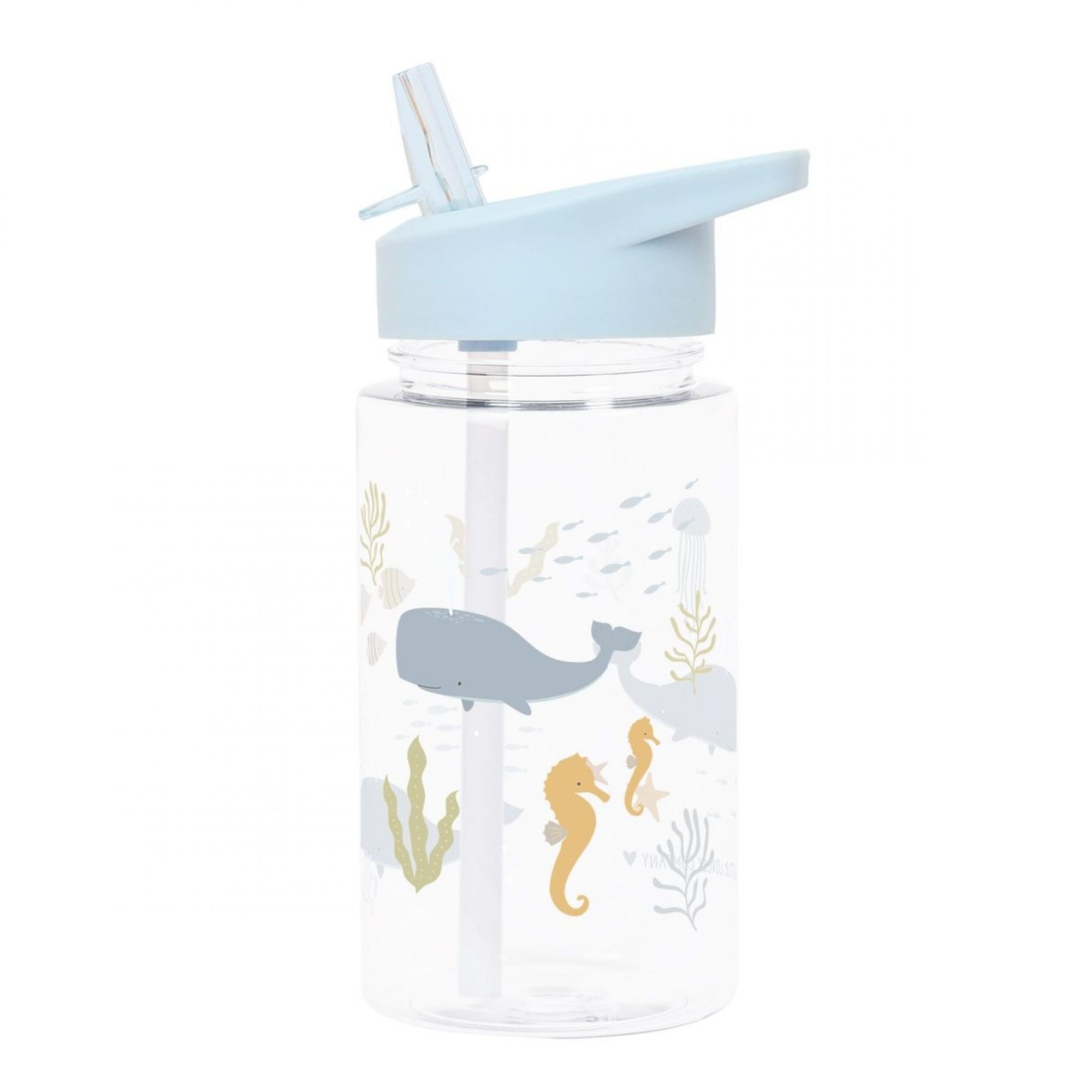 Gourde enfant 450ml, We Love Oceans, bouchon paille