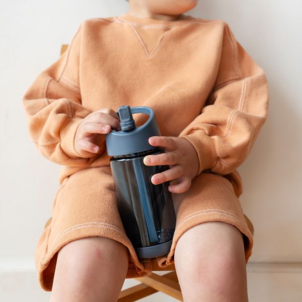 Gourde en plastique recyclé Bleu