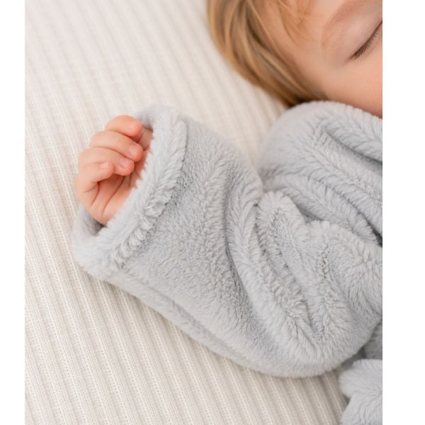 Gigoteuse bébé 100cm fausse fourrure Gris