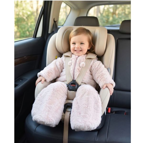 Gigoteuse bébé 100cm fausse fourrure Rose