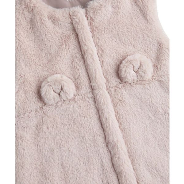 Gigoteuse bébé 100cm fausse fourrure Rose