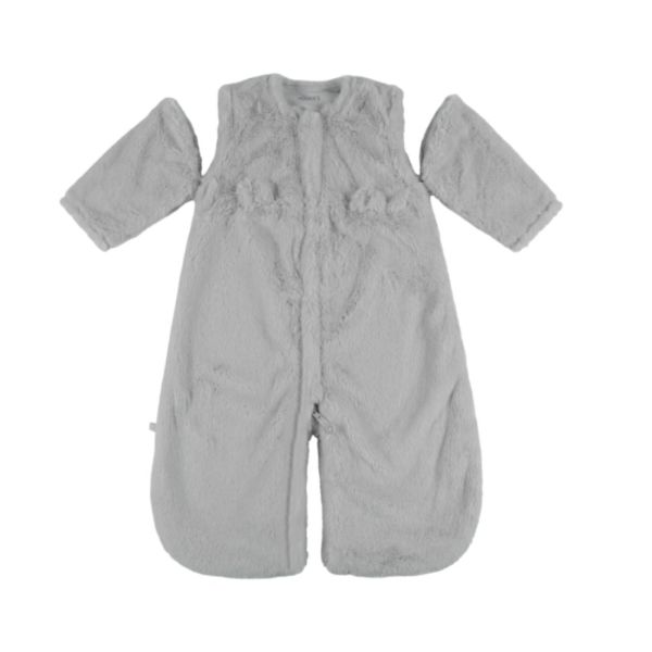 Gigoteuse bébé 70cm fausse fourrure gris