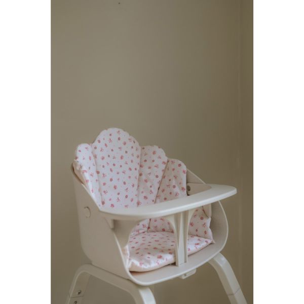 Coussin chaise haute réversible Grace River Rose