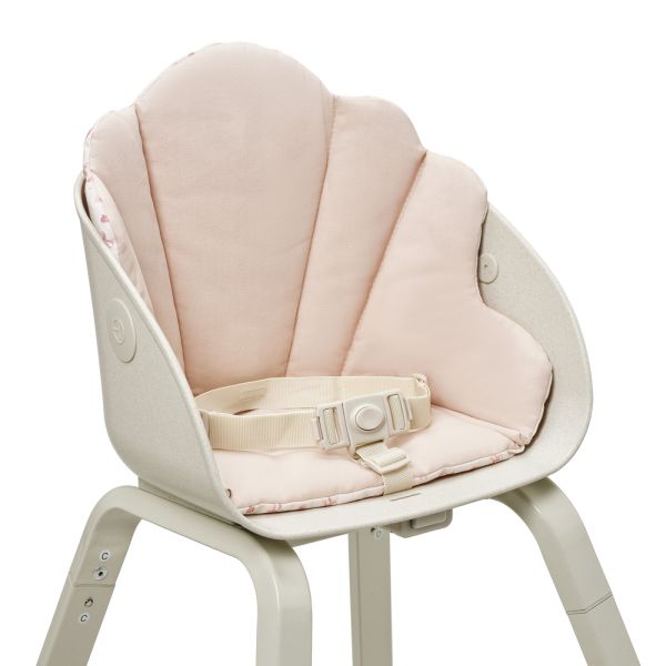 Coussin chaise haute réversible Grace River Rose