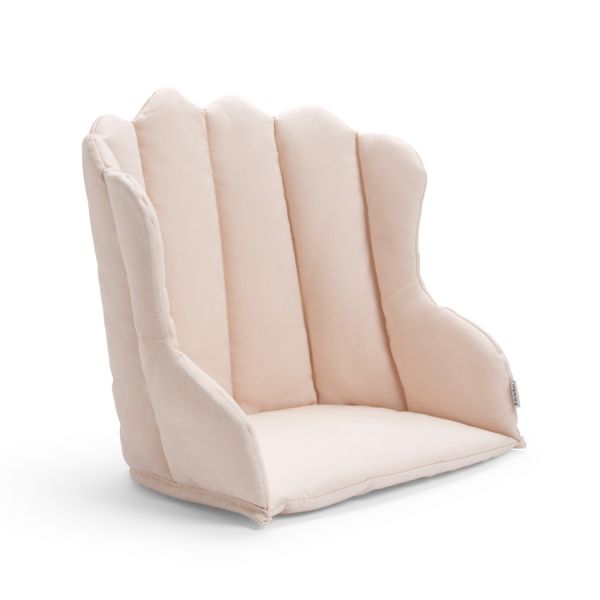 Coussin chaise haute réversible Grace Powder Pink