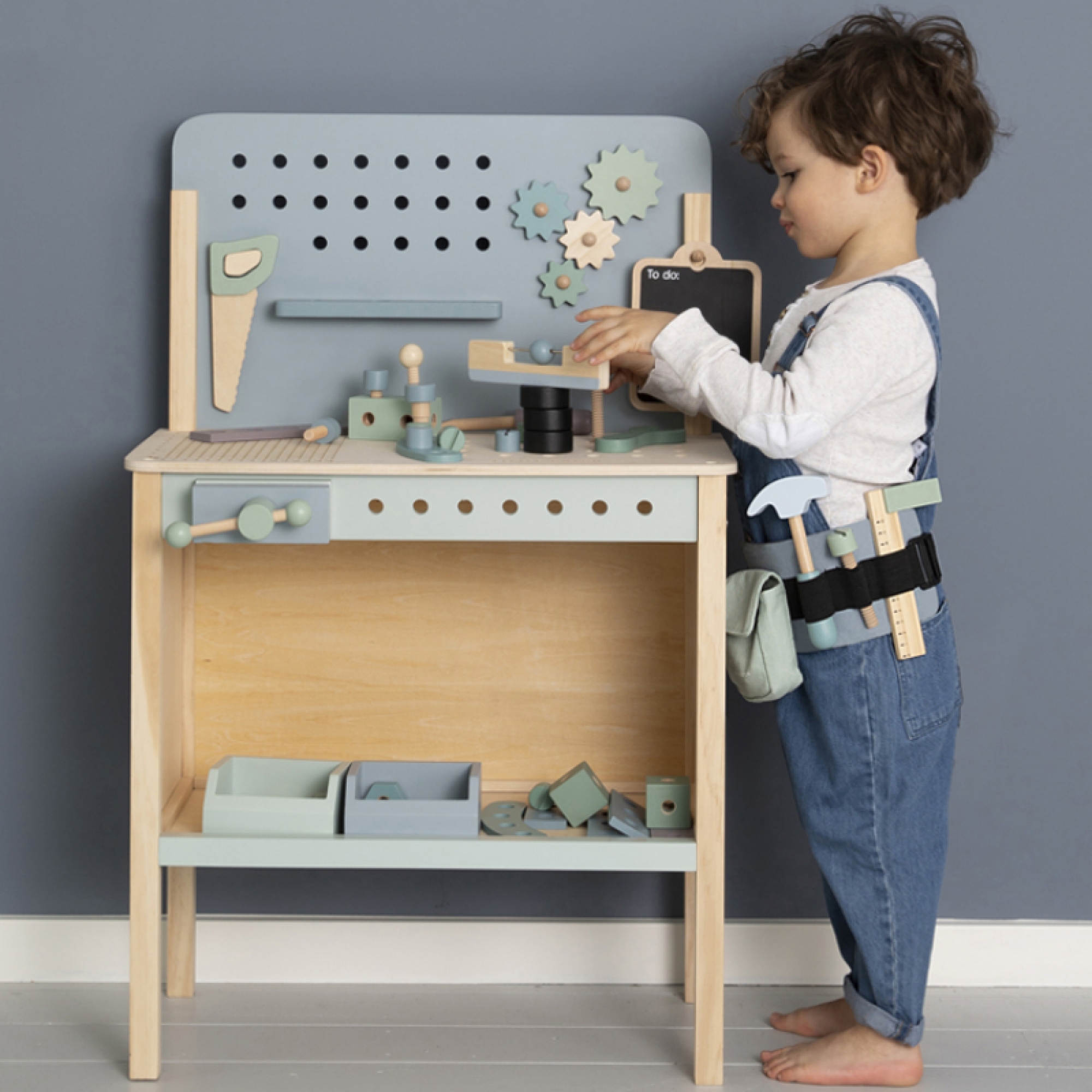 Etabli en bois enfant - Made in B?�b?�
