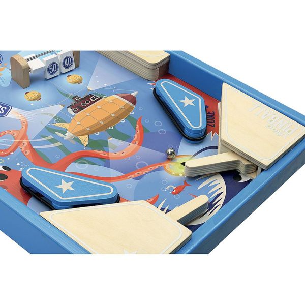 Flipper en bois pour enfant Sous la mer