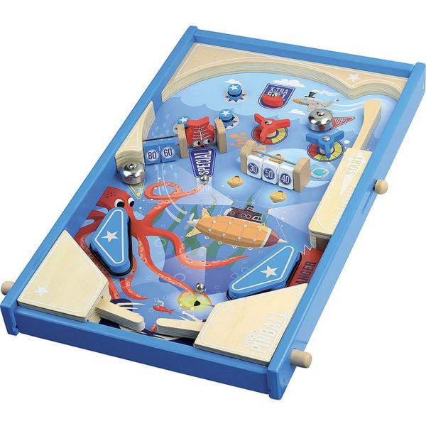 Flipper en bois pour enfant Sous la mer