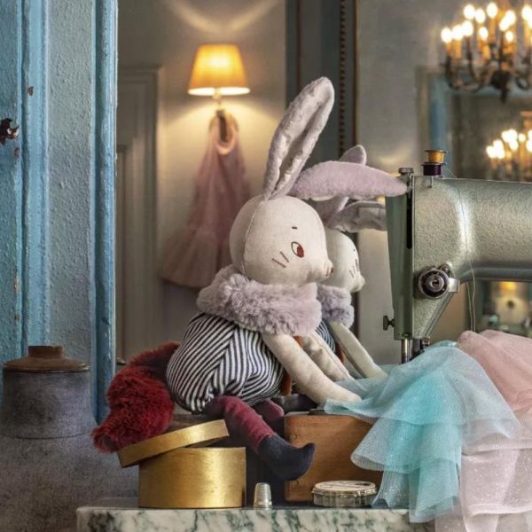 Peluche Après la pluie - Grand Lapin Plume