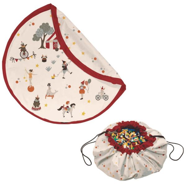 Grand sac à jouets / tapis de jeu 2 en 1 Circus