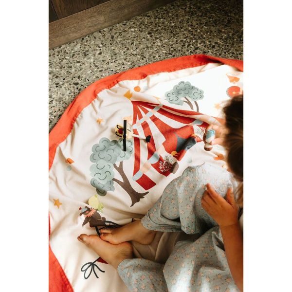 Grand sac à jouets / tapis de jeu 2 en 1 Circus
