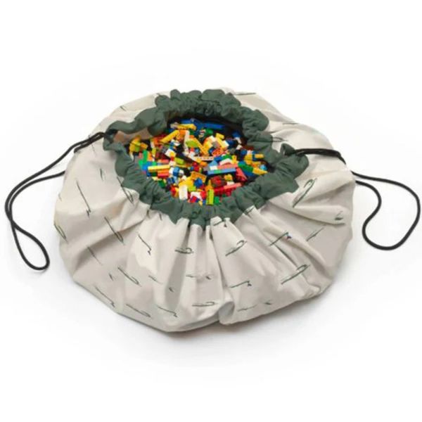 Grand sac à jouet / tapis de jeu 2 en 1 - Crocodile