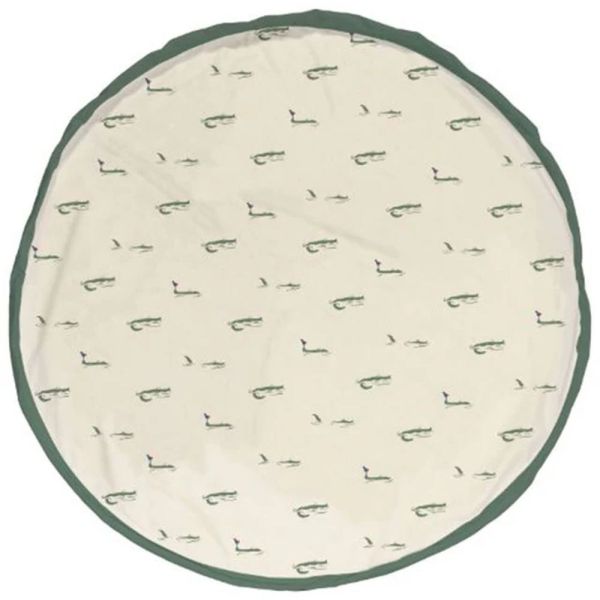 Grand sac à jouet / tapis de jeu 2 en 1 - Crocodile