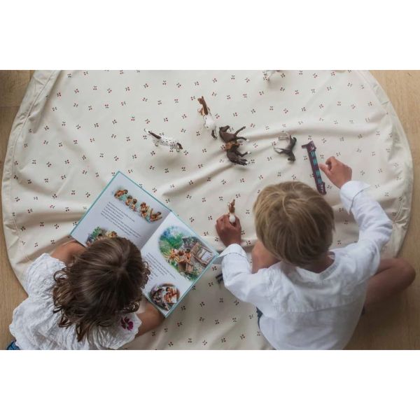 Grand sac à jouets / tapis de jeu 2 en 1 Cherry