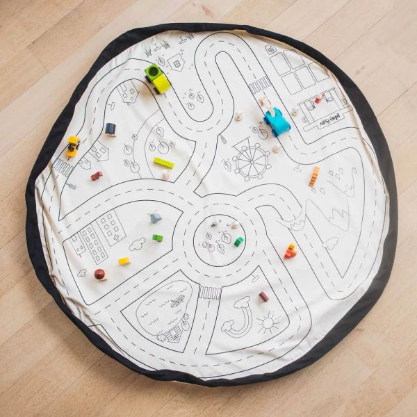 Grand sac à jouets / tapis de jeu 2 en 1 Playville