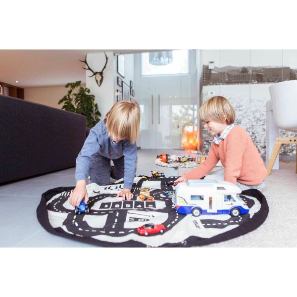 Grand sac à jouets / tapis de jeu 2 en 1 Noomad Original Roadmap