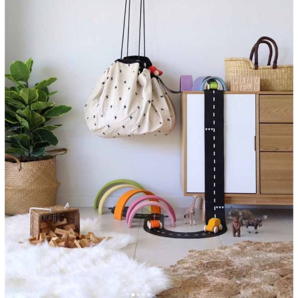 Grand sac à jouets / tapis de jeu 2 en 1 Noomad Original Roadmap