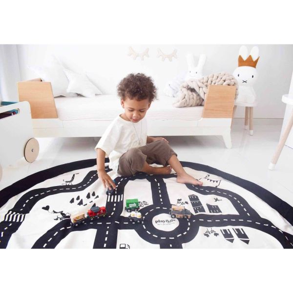 Grand sac à jouets / tapis de jeu 2 en 1 Noomad Original Roadmap