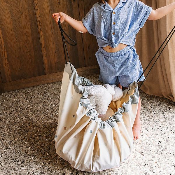 Grand sac à jouet / tapis de jeu 2 en 1 - Worldmap colors