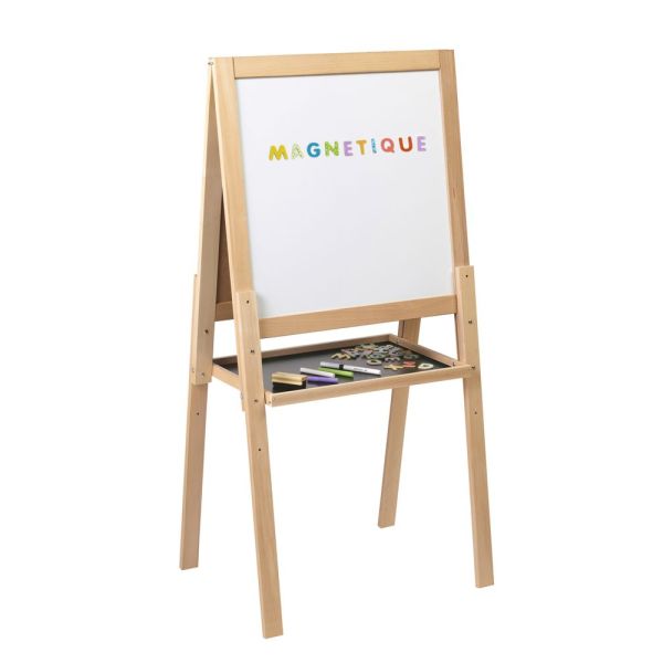 Grand Tableau en bois double face pour enfant