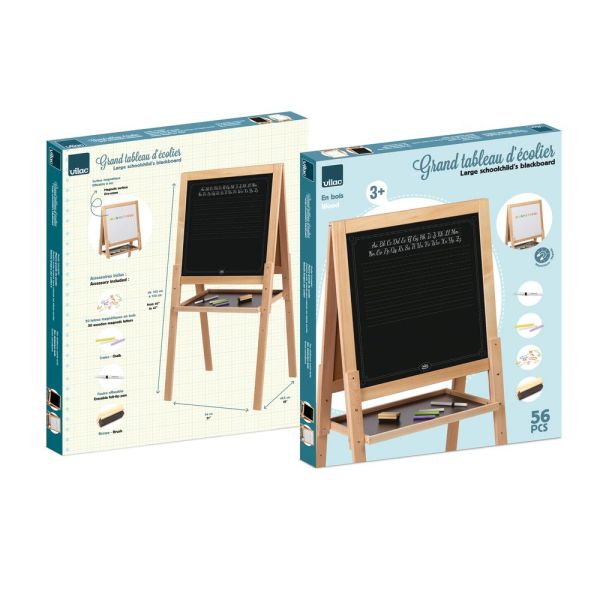 Grand Tableau en bois double face pour enfant