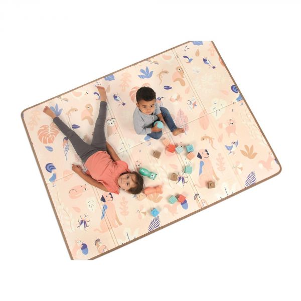 Grand tapis d'éveil pliable et réversible