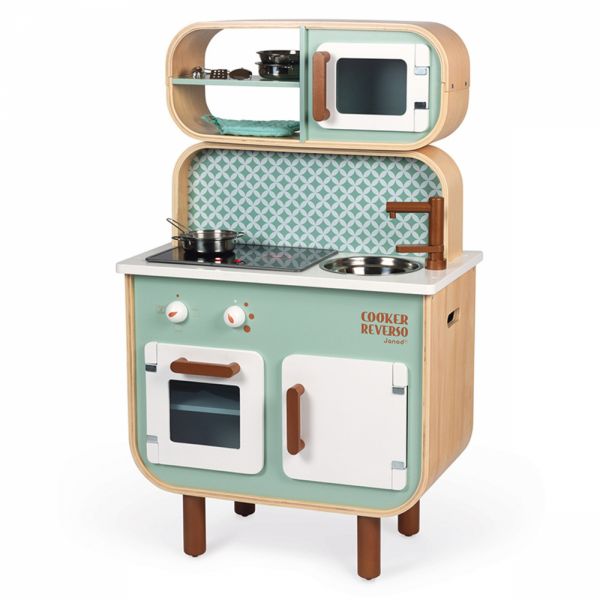 Cuisine enfant double face en bois Cooker reverso