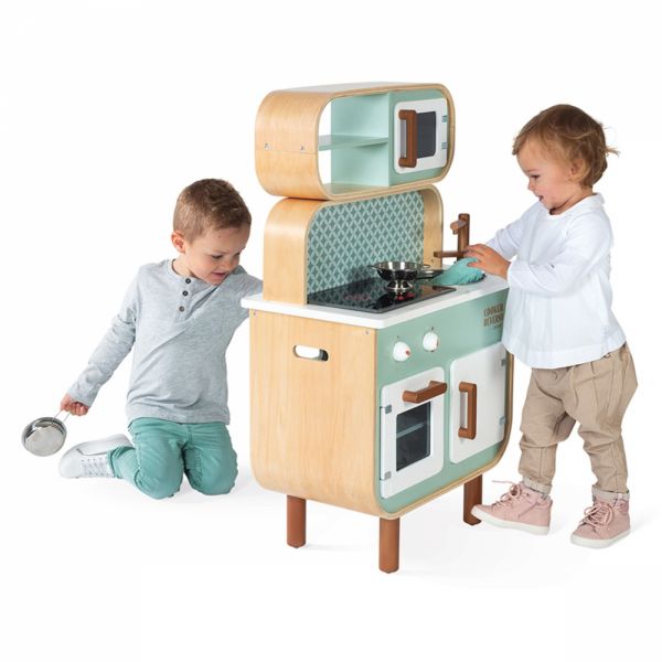 Cuisine enfant double face en bois Cooker reverso