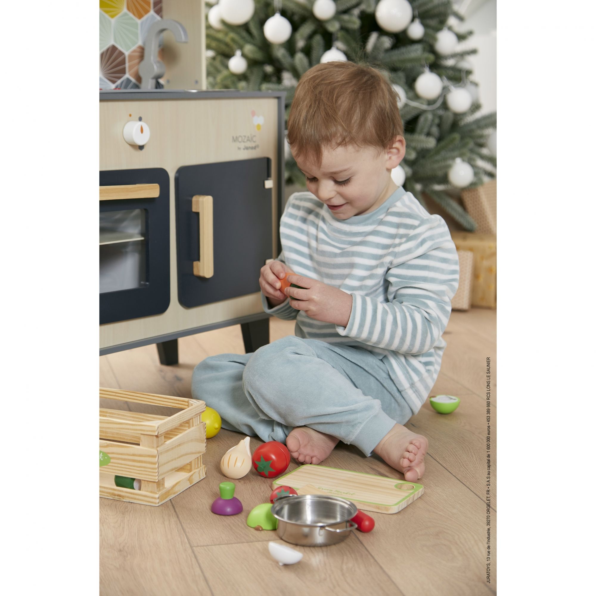 Cuisine pour enfant jeu d'imitation nombreux accessoires rangements