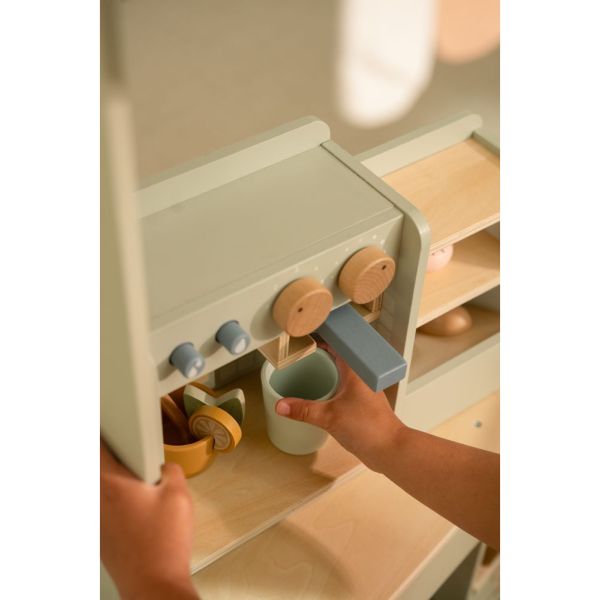 Grande machine à café en bois FSC