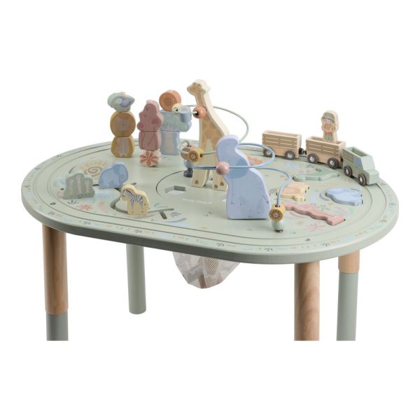 Grande table d'activités en bois - Safari Friends